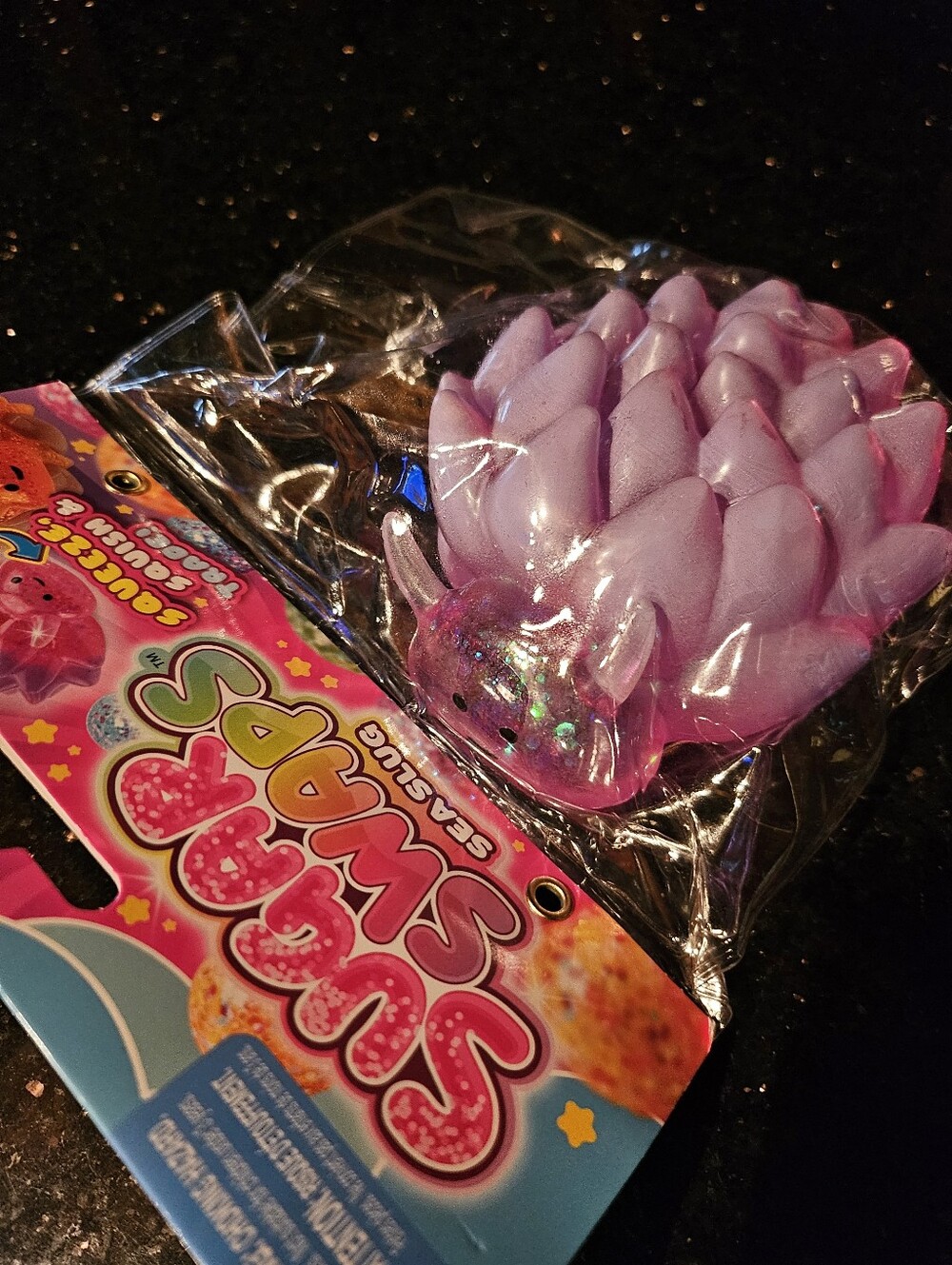 Purple-Pink Sea Slug Viral SUGAR SWAP Fidget Toy.